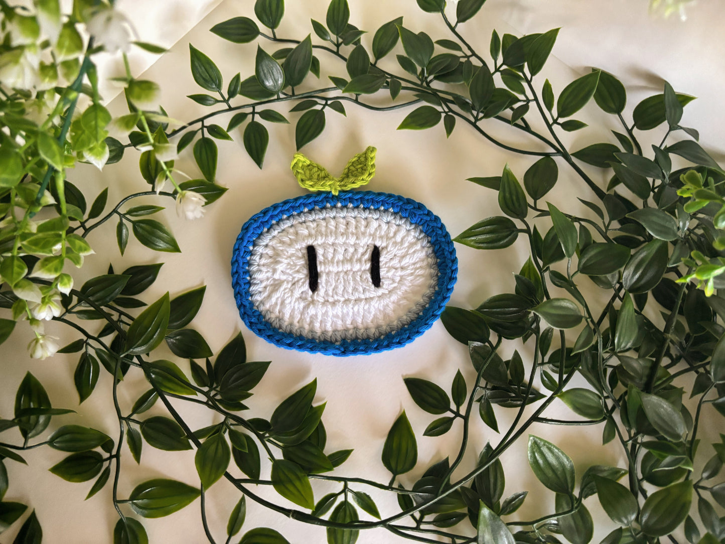 Super Mario Ice Flower Crochet Coaster