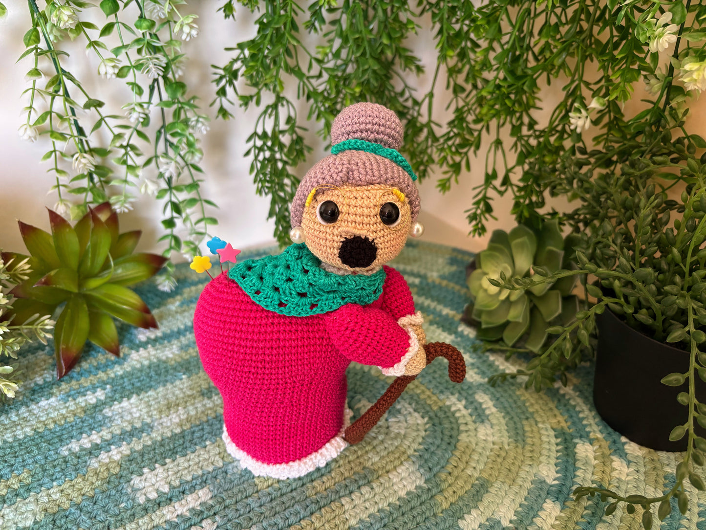 Pink Granny Pin Cushion