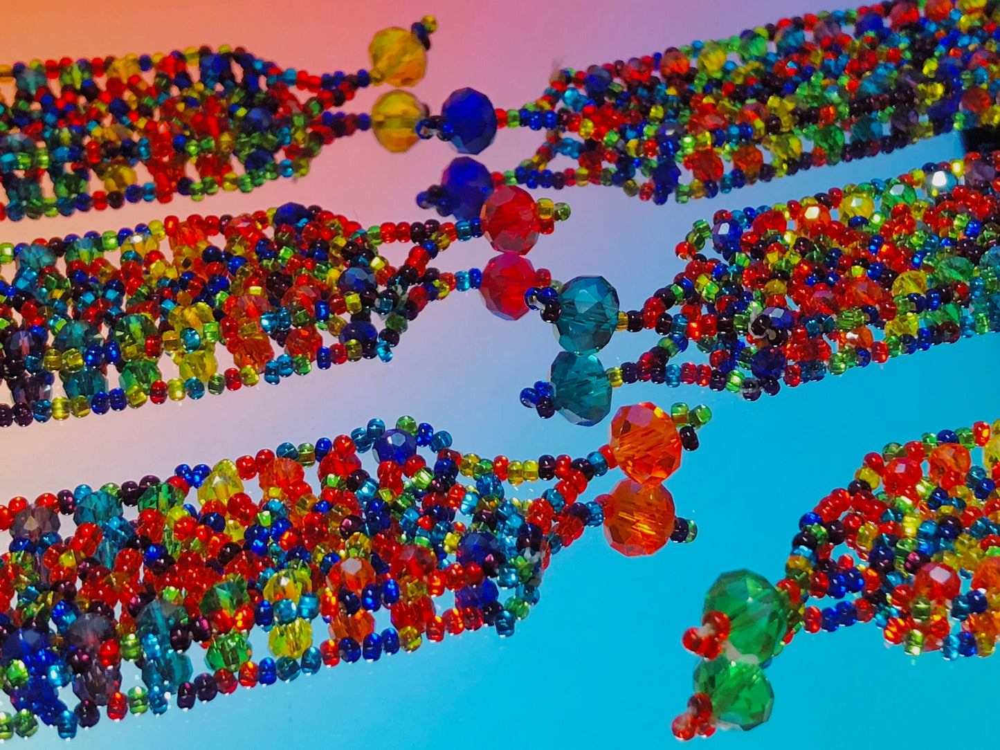 Colorful Chunky Beaded Bracelet