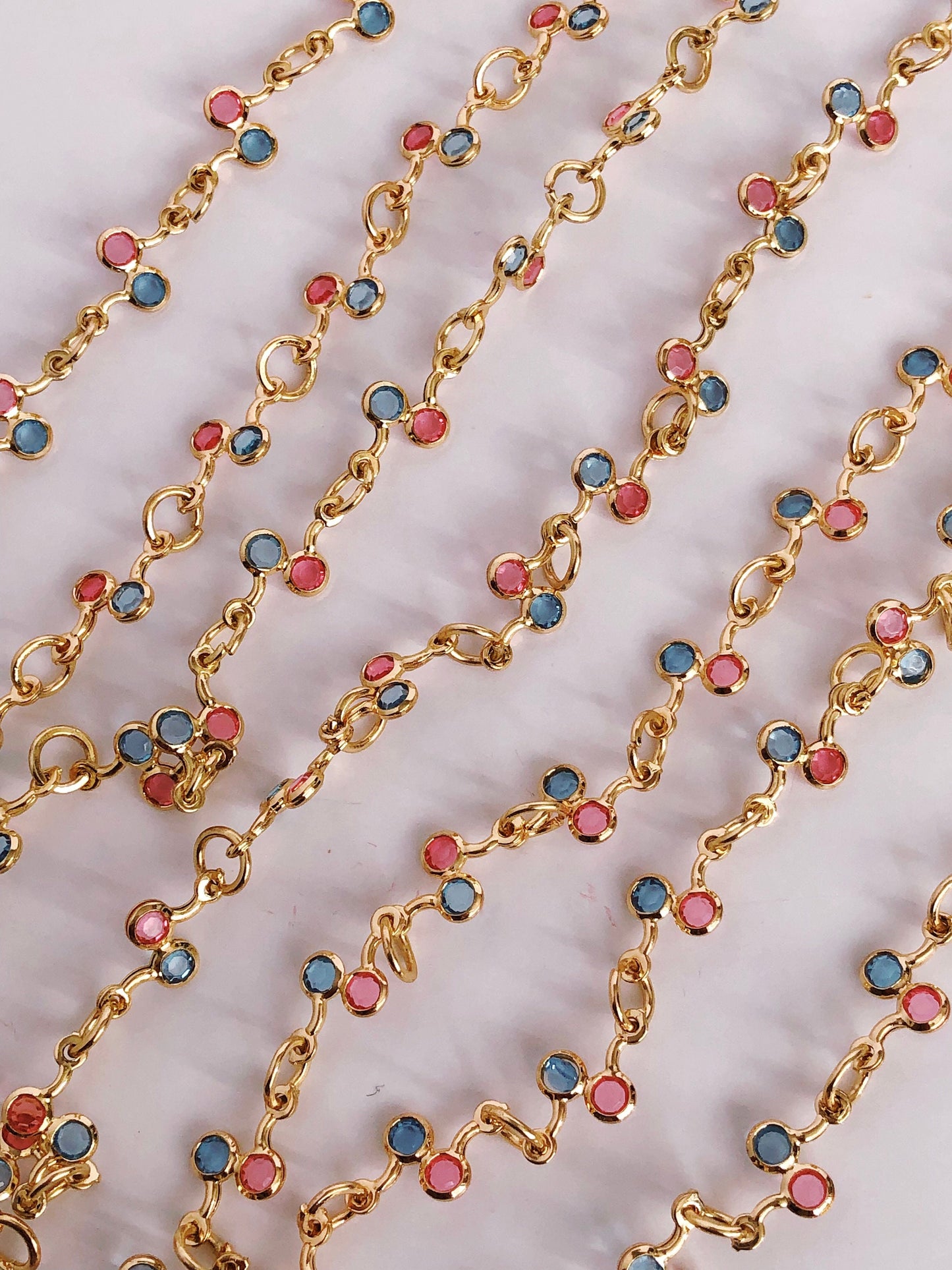 Pink & Blue Charm Bracelet