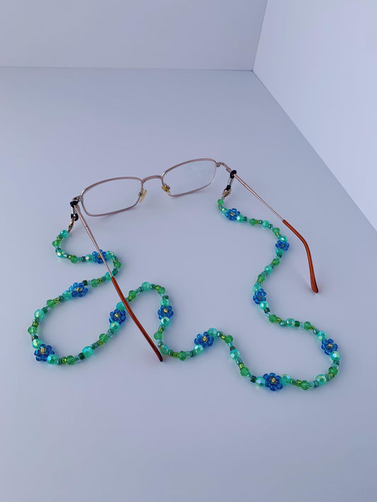 Blue Flower Eyeglasses Chain