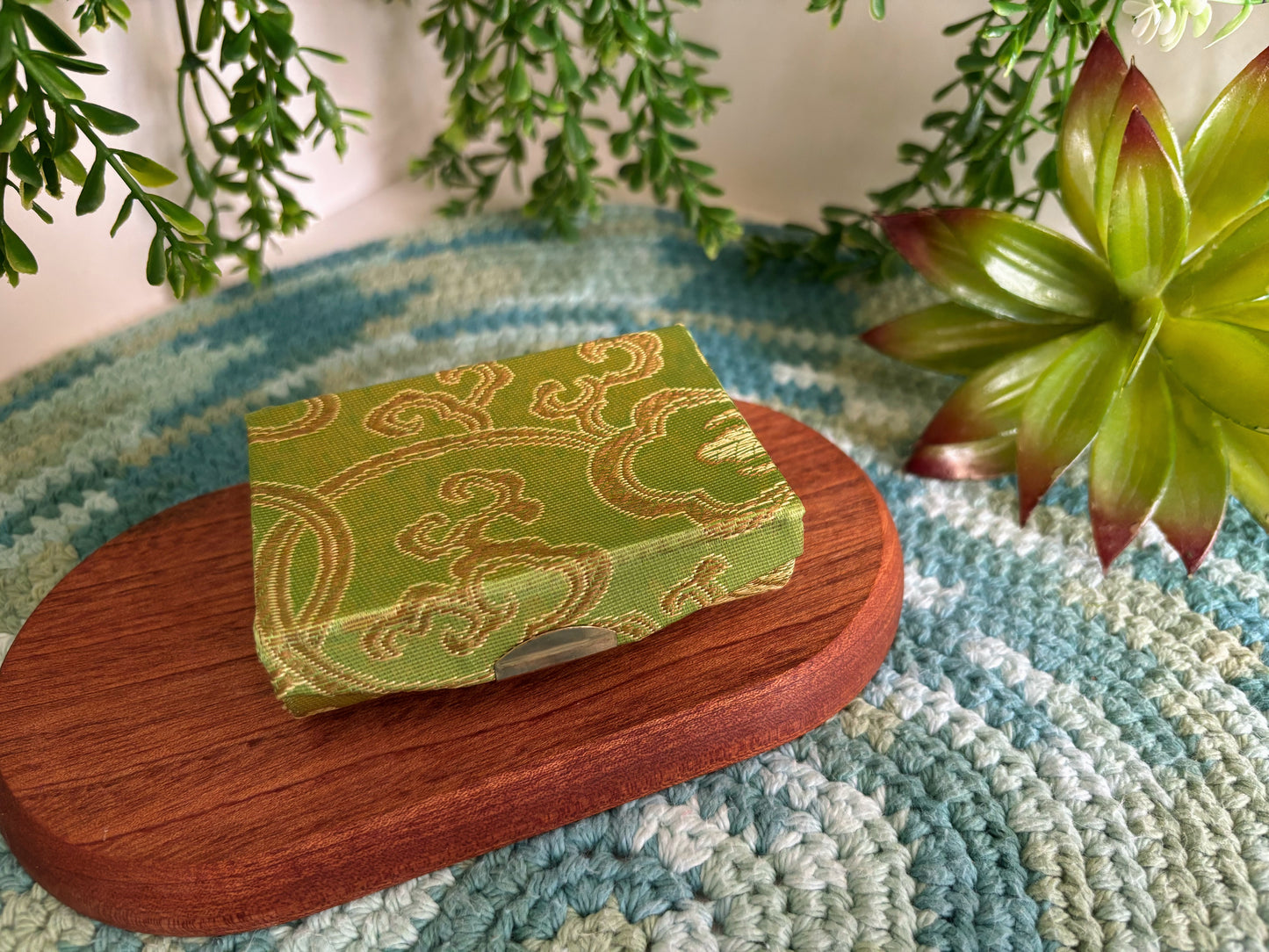 Green Lipstick Case for 2 Lipsticks