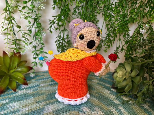 Orange Granny Pin Cushion