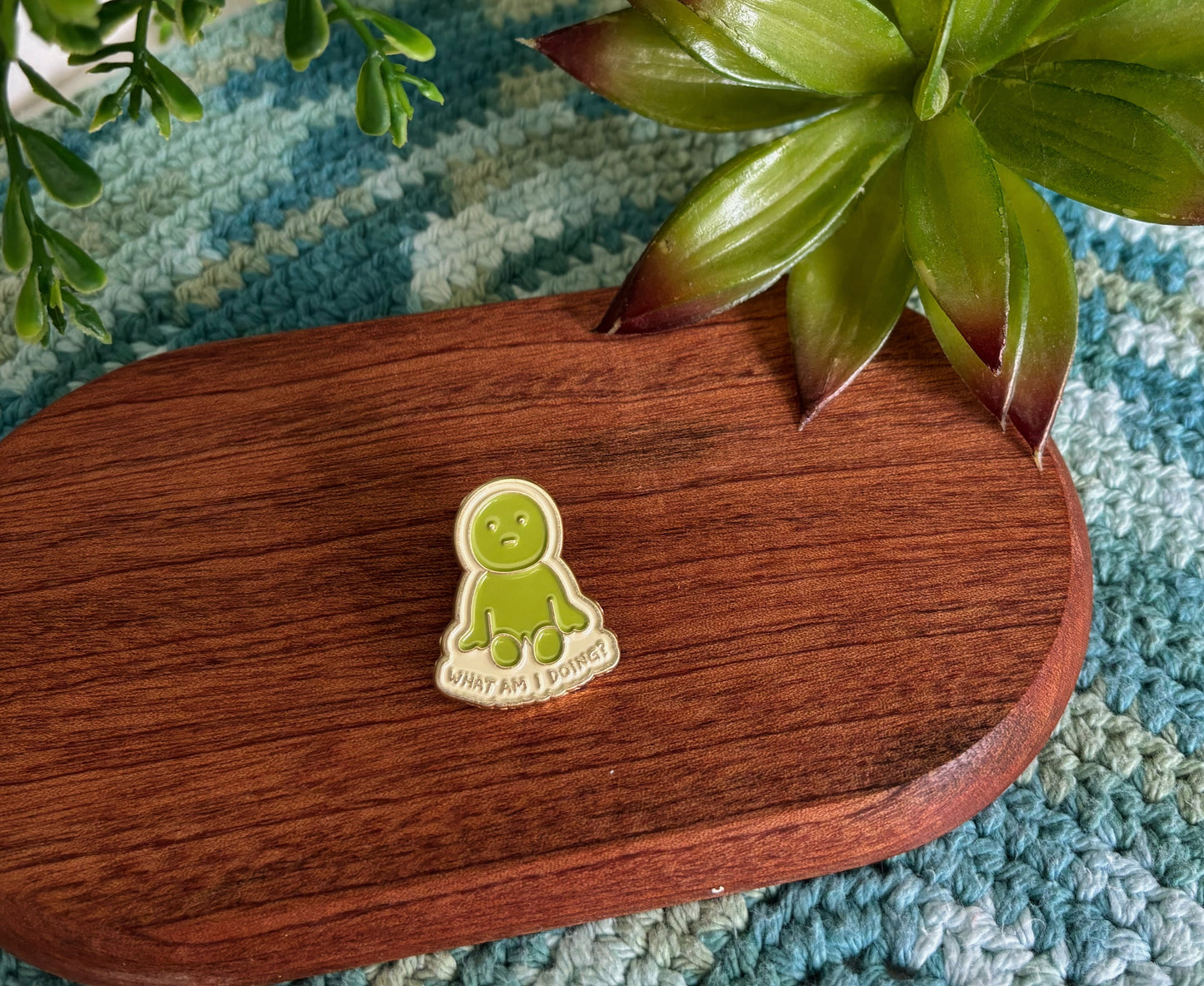 What Am I Doing? Smiski Pin