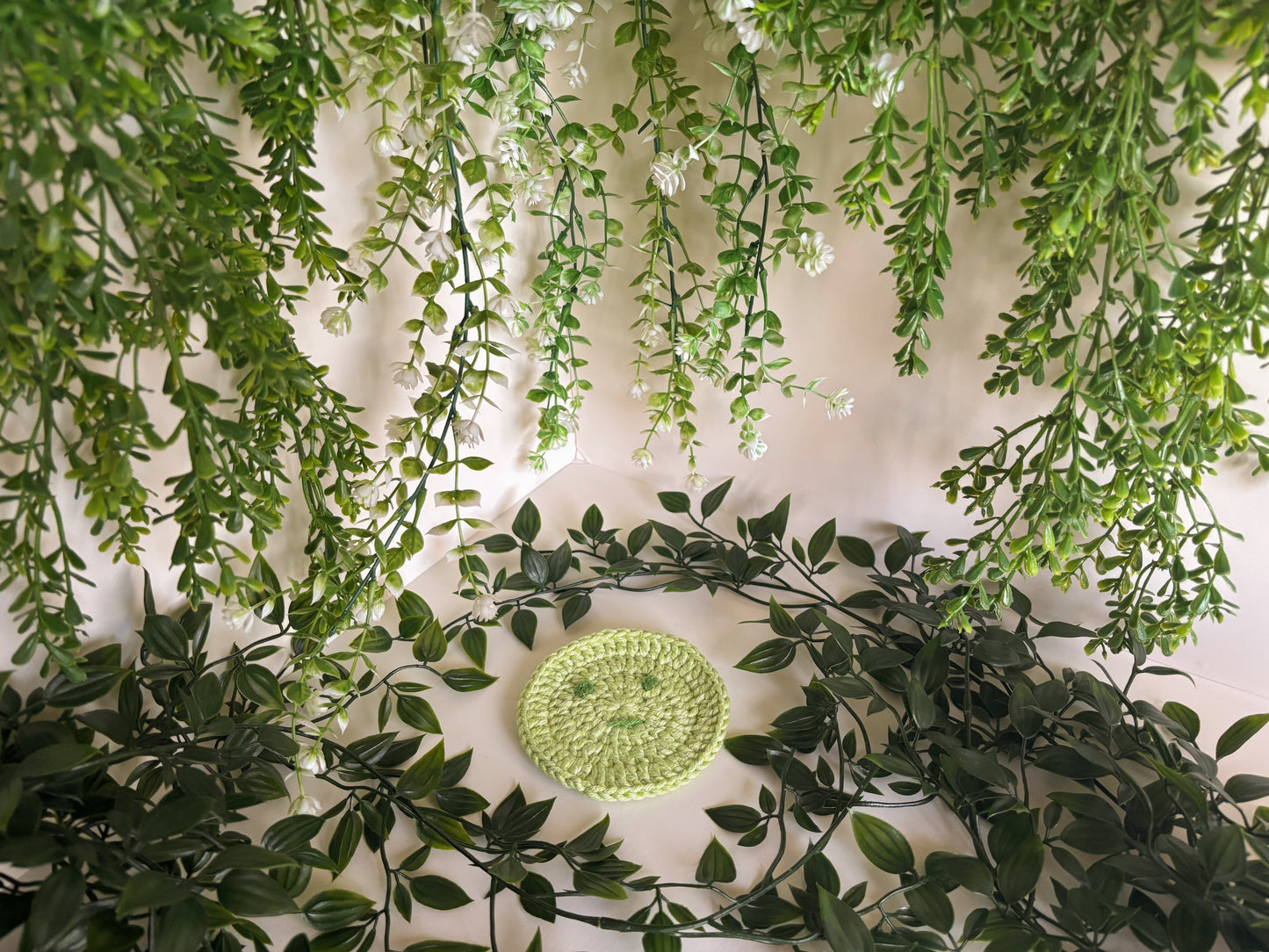 Smiski Crochet Coaster