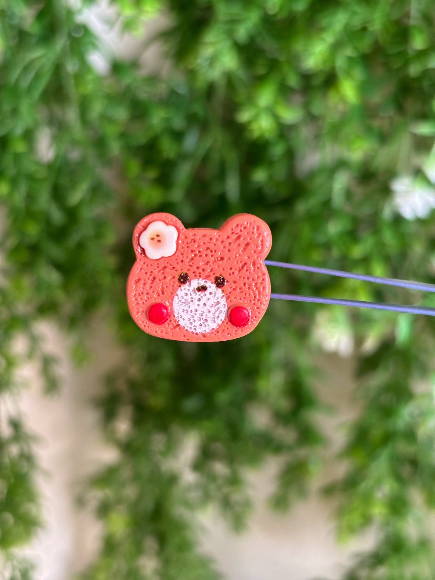 Bear with Flower Magnet