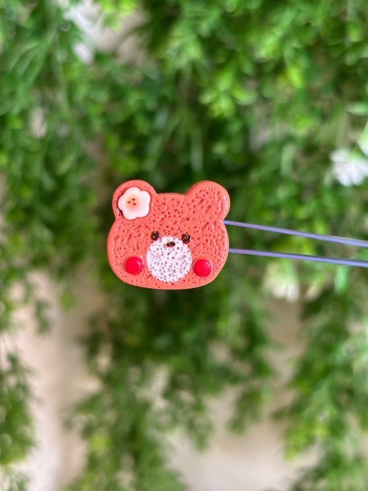 Bear with Flower Magnet