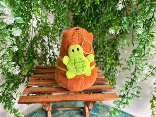 Capybara Plushie Keychain