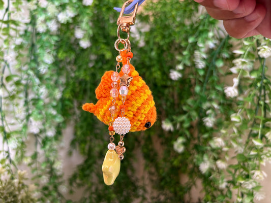 Orange Fish Keychain