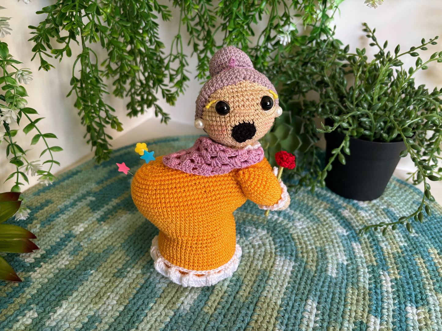 Yellow Granny Pin Cushion