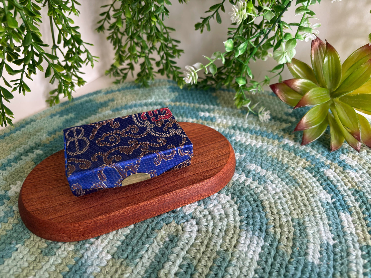 Dark Blue Lipstick Case for 2 Lipsticks