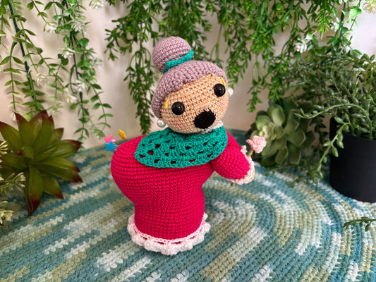 Pink Granny Pin Cushion