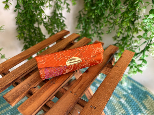 Orange Lipstick Case for 1 Lipstick