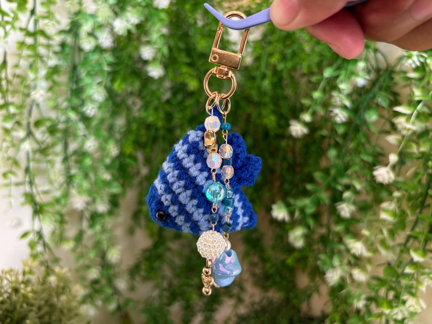 Blue Fish Keychain