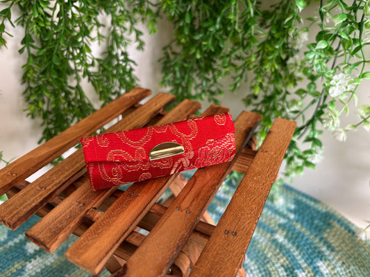 Red Lipstick Case for 1 Lipstick