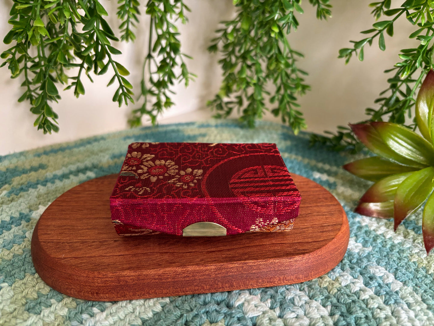 Burgundy Lipstick Case for 2 Lipsticks