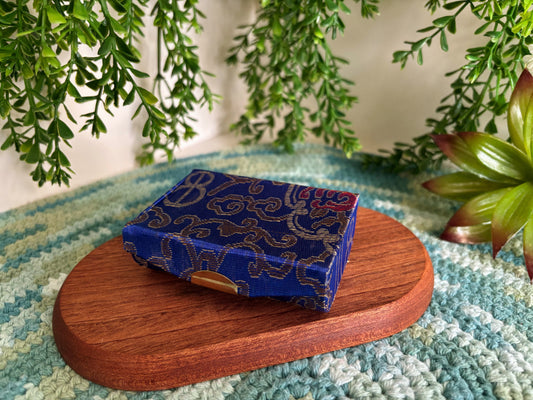 Dark Blue Lipstick Case for 2 Lipsticks