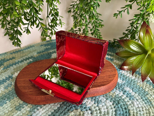 Burgundy Lipstick Case for 2 Lipsticks