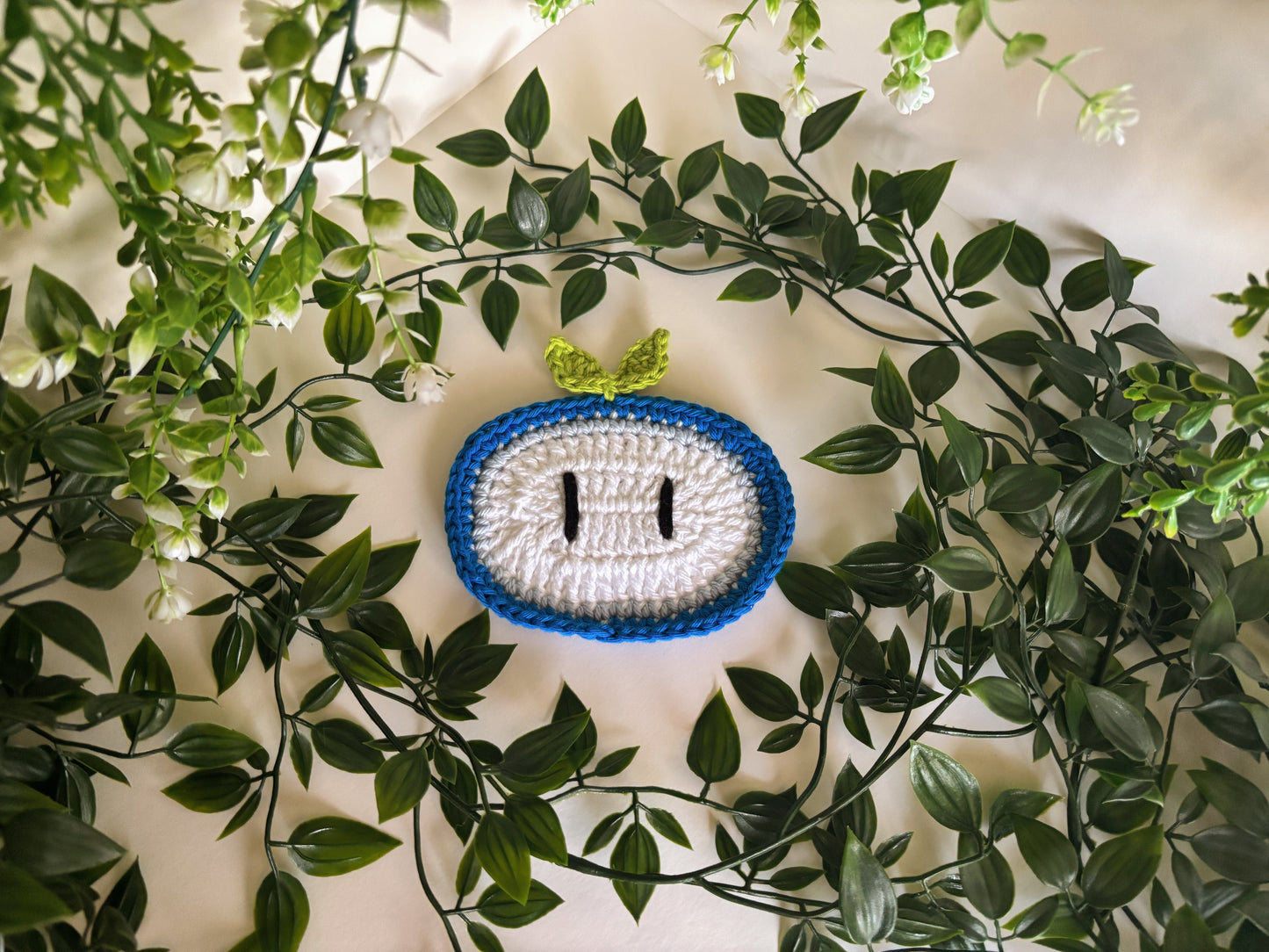 Super Mario Ice Flower Crochet Coaster