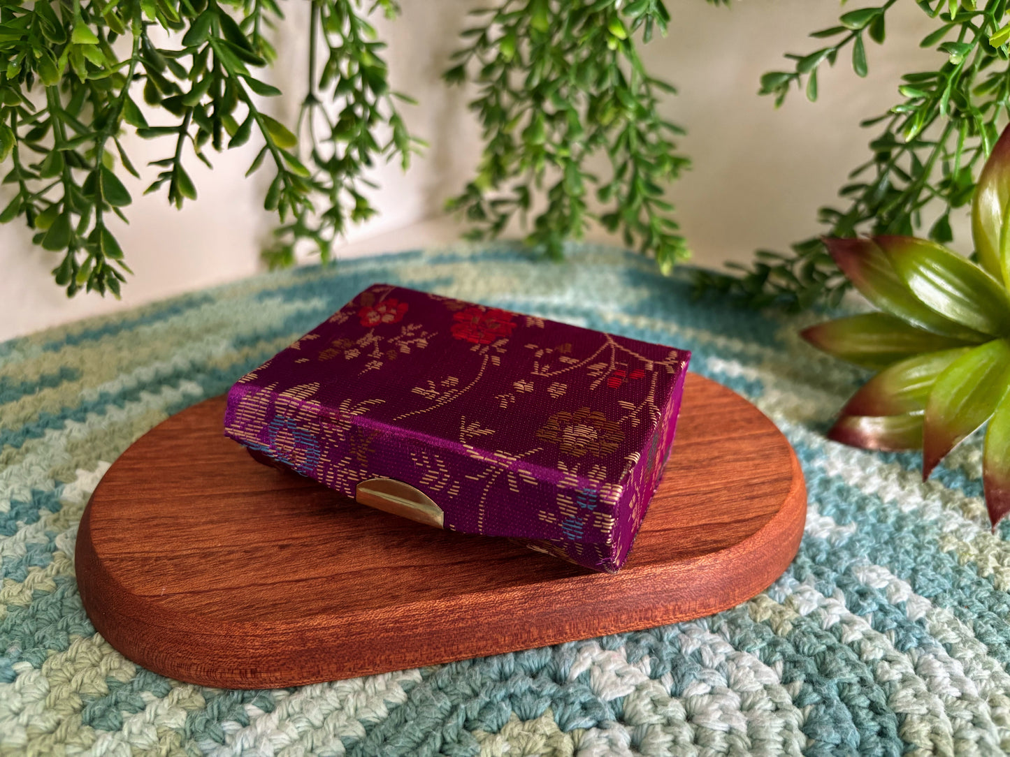 Purple Lipstick Case for 2 Lipsticks