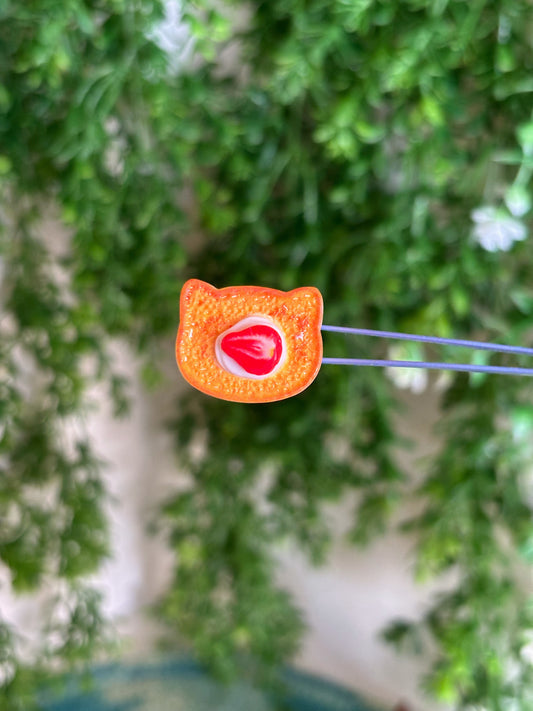 Cat Strawberry Magnet
