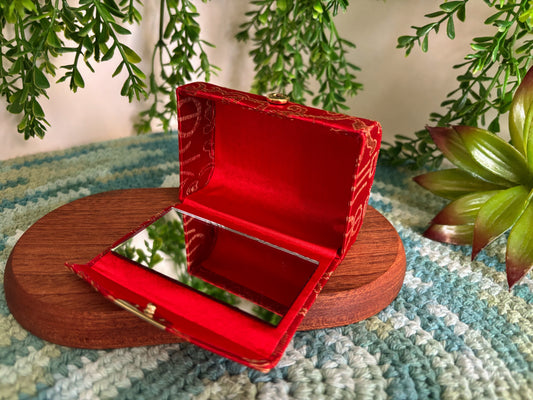 Red Lipstick Case for 2 Lipsticks