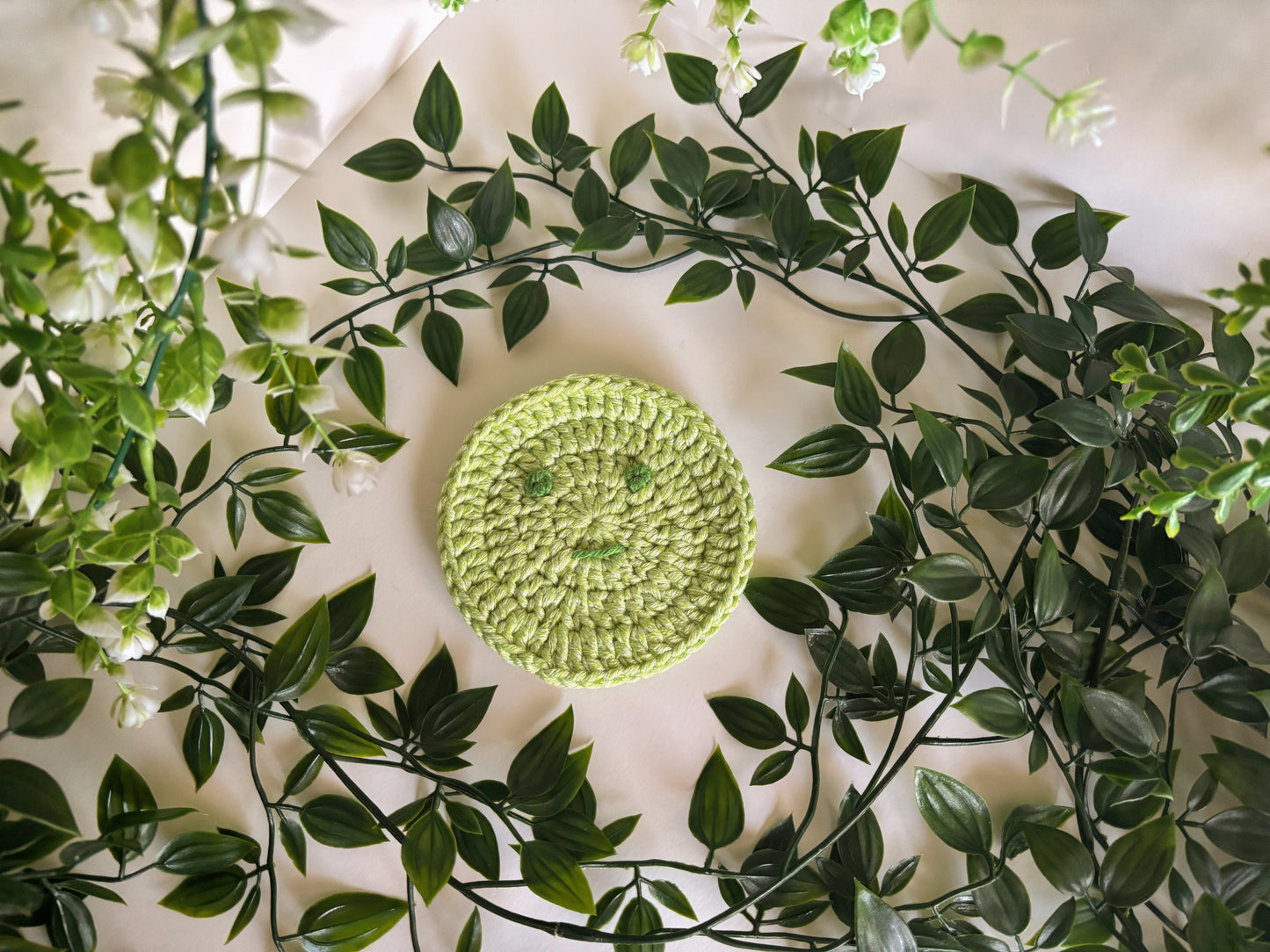 Smiski Crochet Coaster