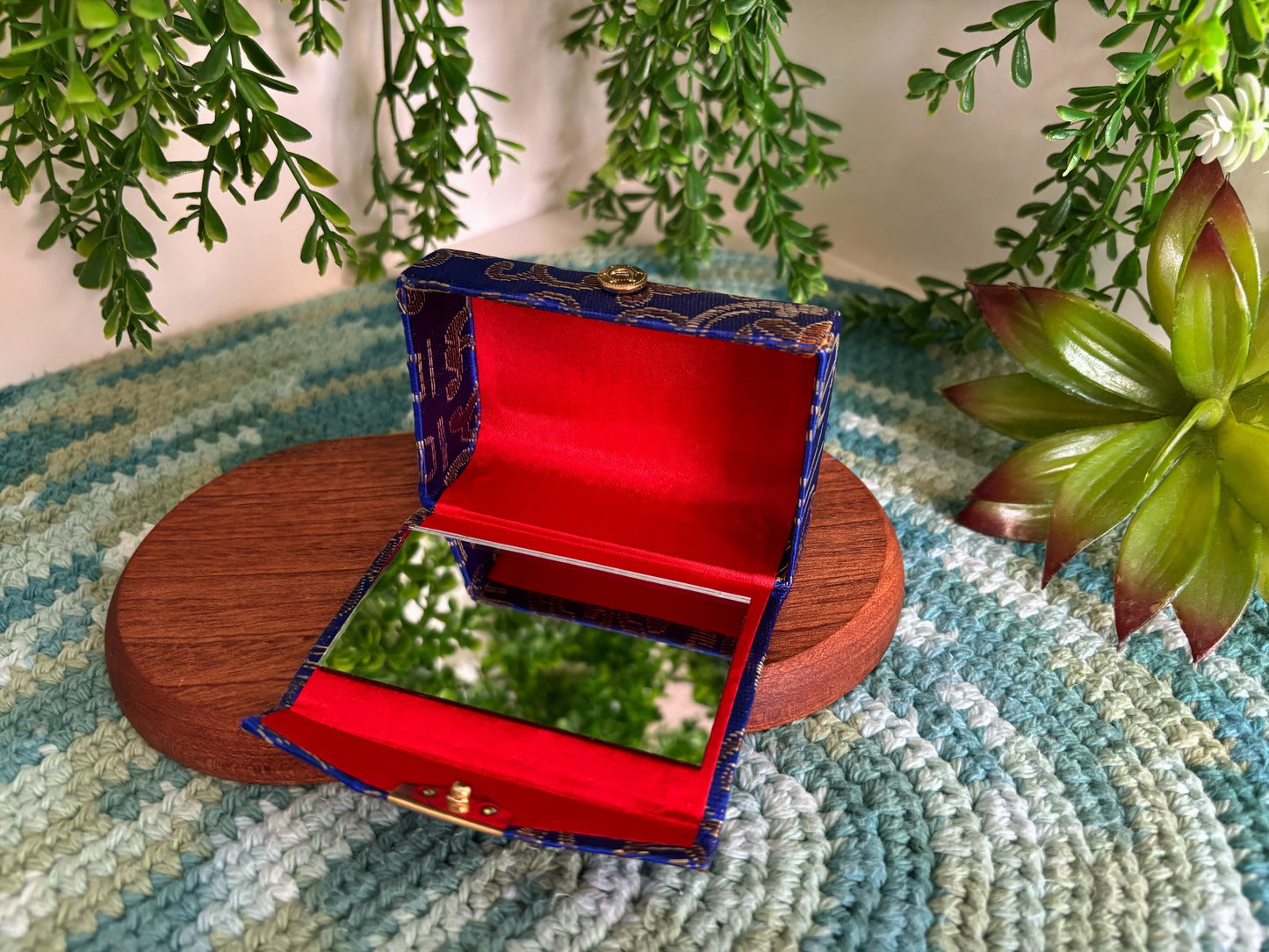 Dark Blue Lipstick Case for 2 Lipsticks