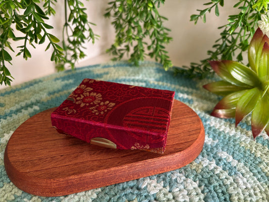 Burgundy Lipstick Case for 2 Lipsticks