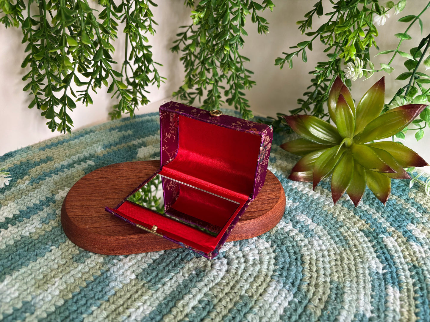 Purple Lipstick Case for 2 Lipsticks