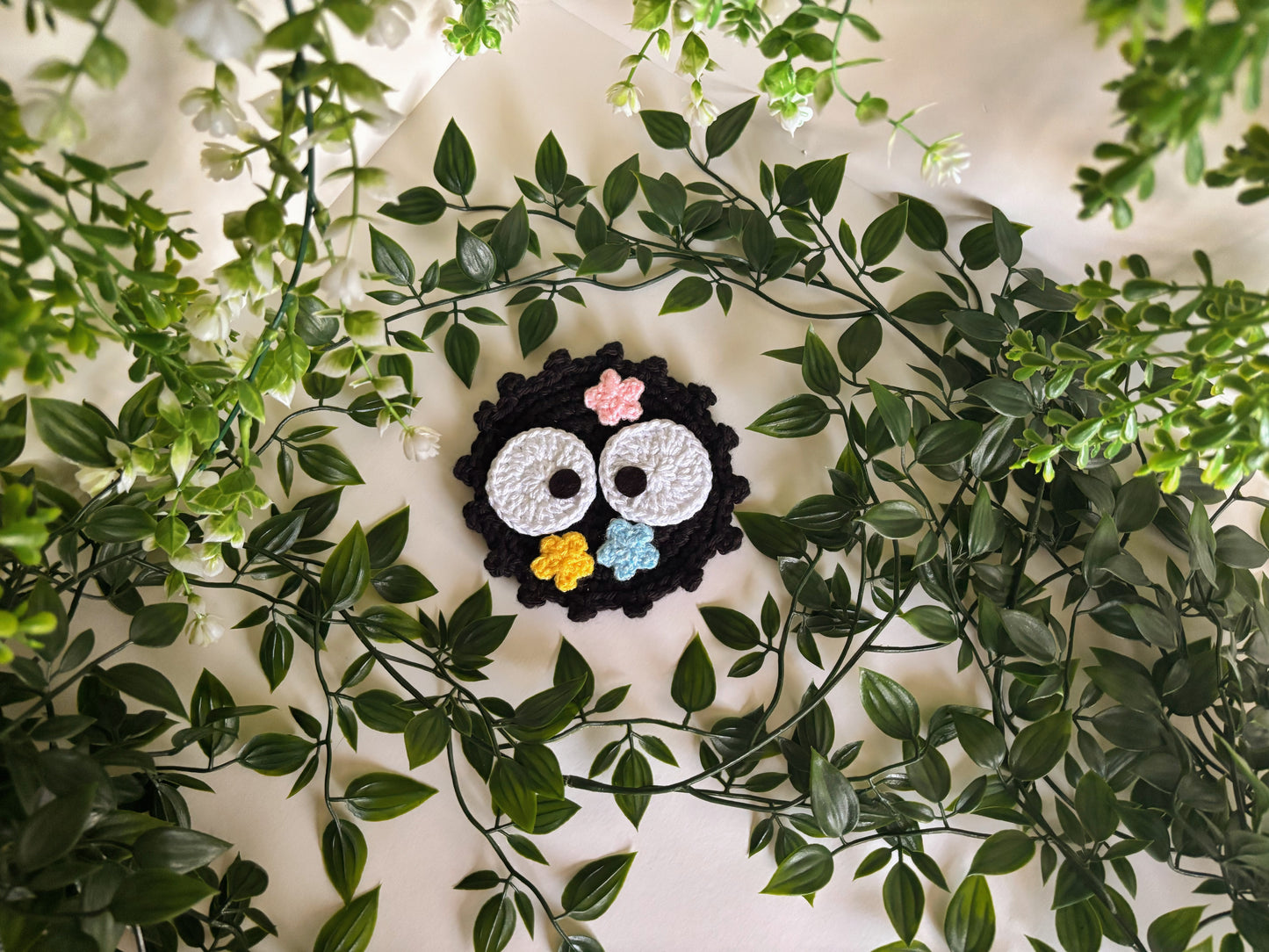 Susuwatari (Studio Ghibli) Crochet Coaster