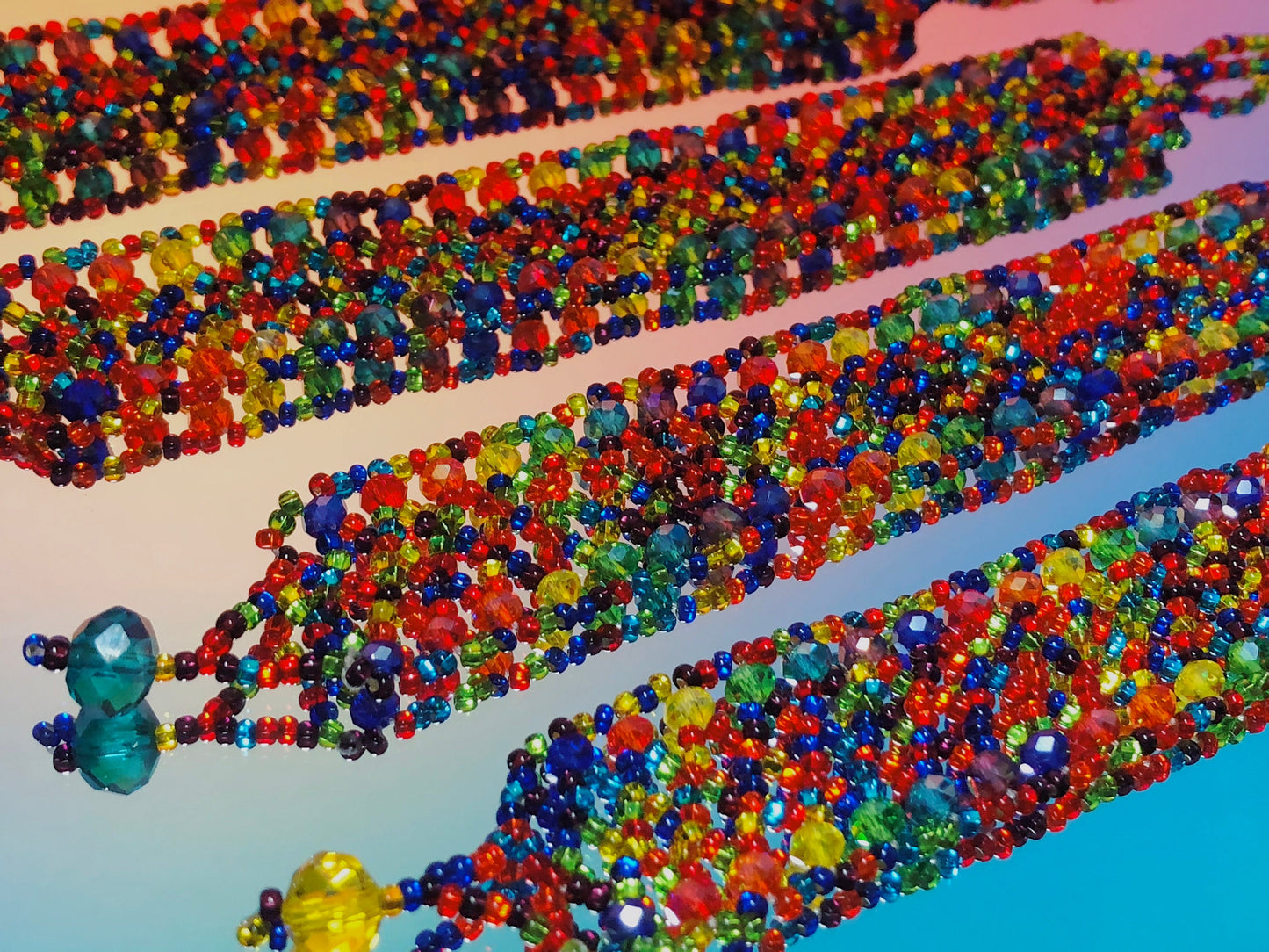 Colorful Chunky Beaded Bracelet