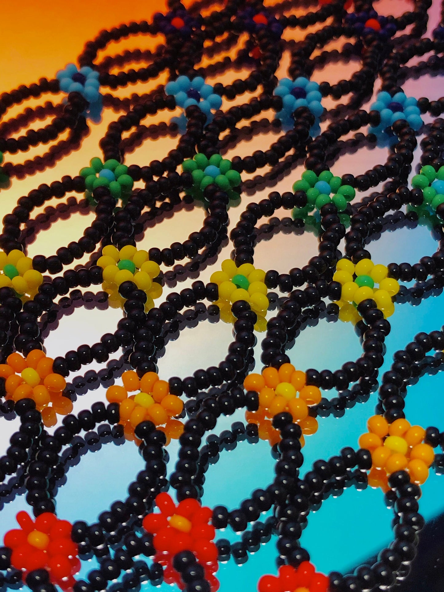 Black Flower Bracelet