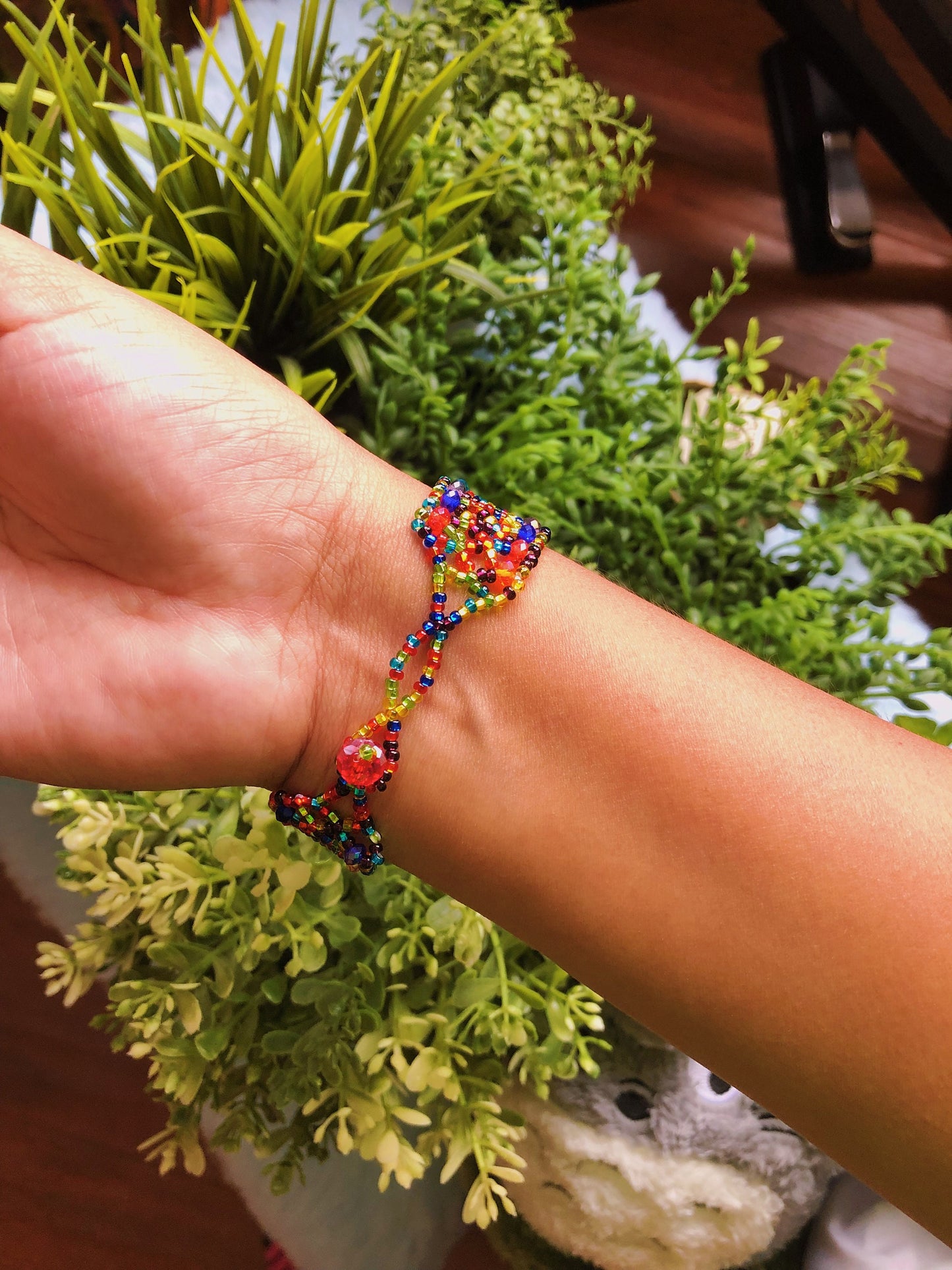 Colorful Chunky Beaded Bracelet