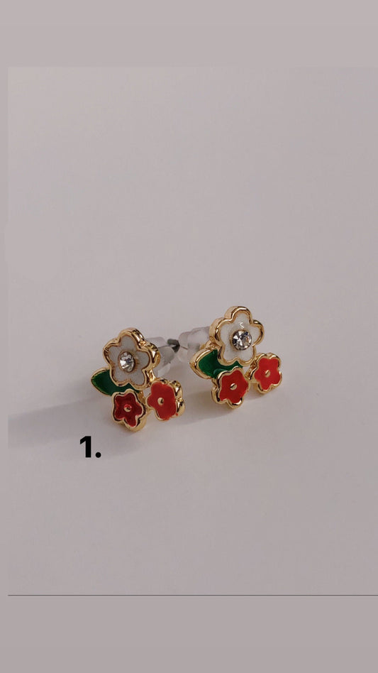 Super Tiny Flower Stud Earrings