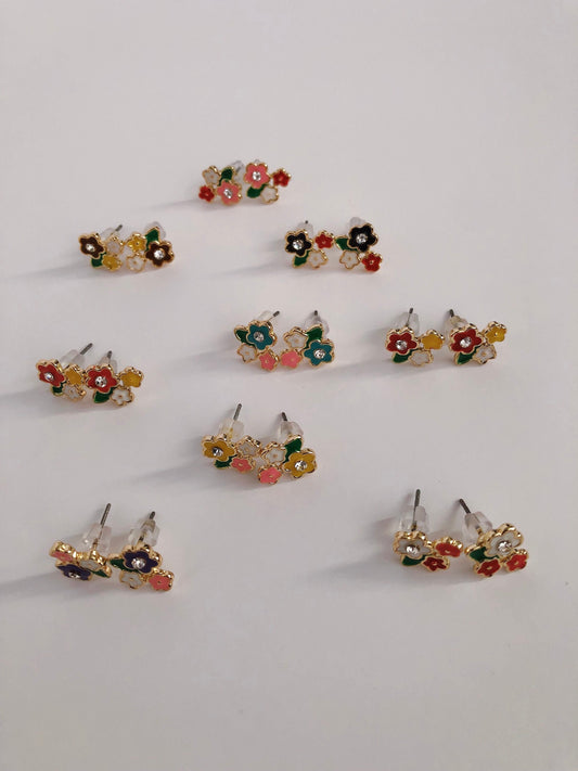 Super Tiny Flower Stud Earrings