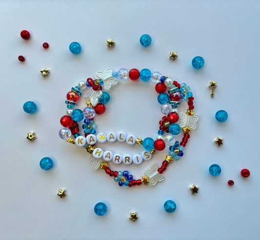 Kamala Harris Beaded Bracelet