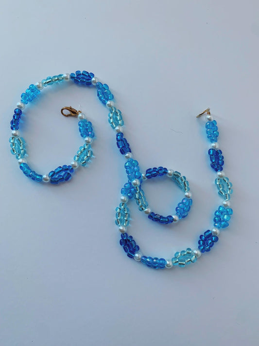 Blue Beaded Necklace
