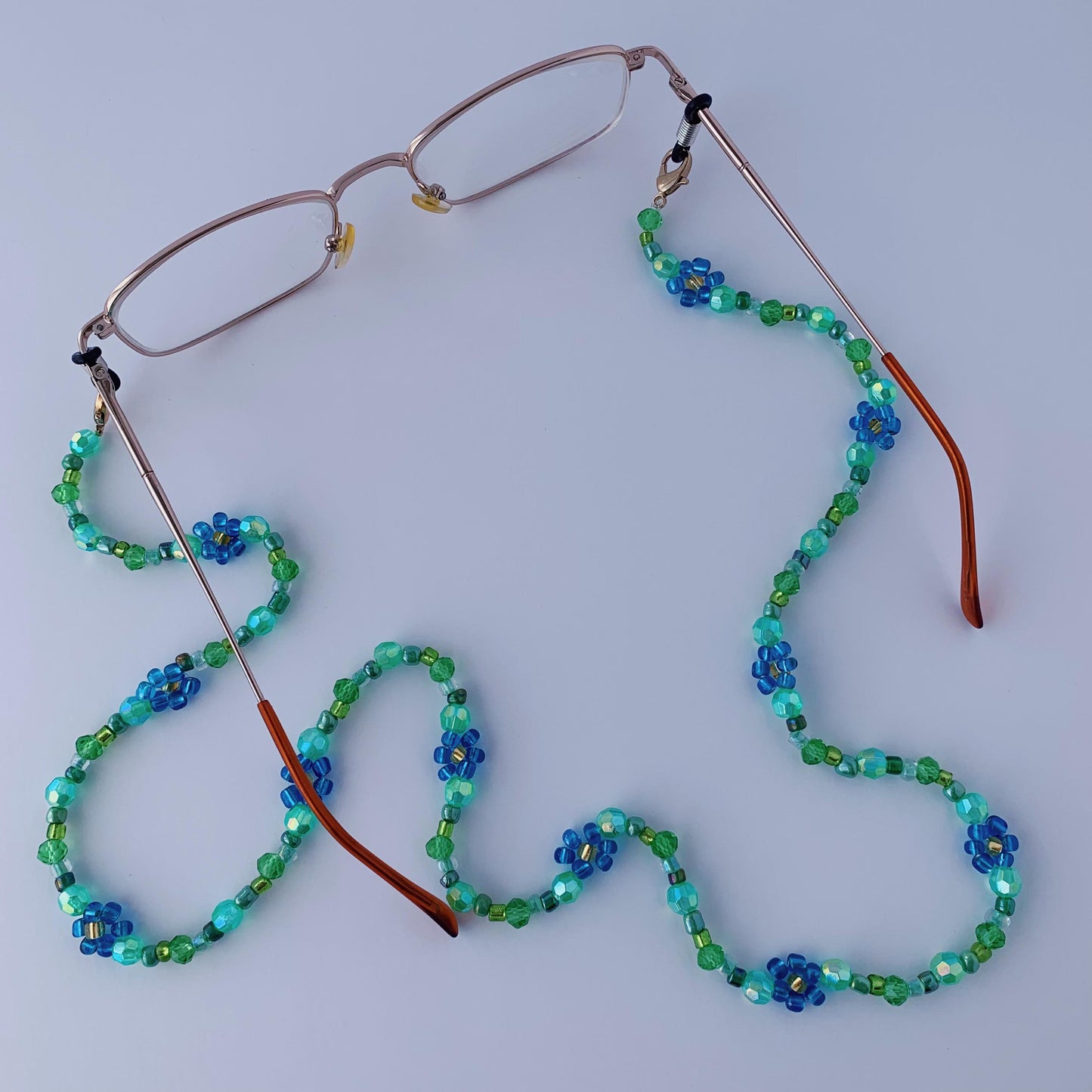 Blue Flower Eyeglasses Chain