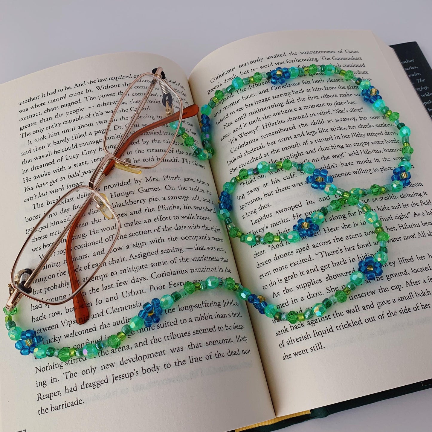 Blue Flower Eyeglasses Chain