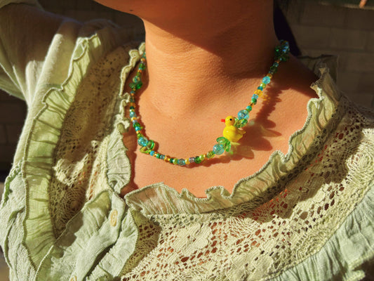 Duck Beaded Necklace