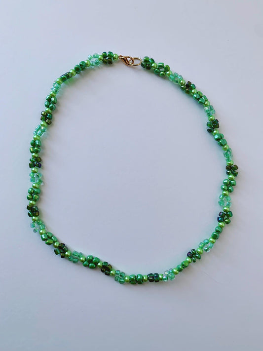Green Beaded Necklace