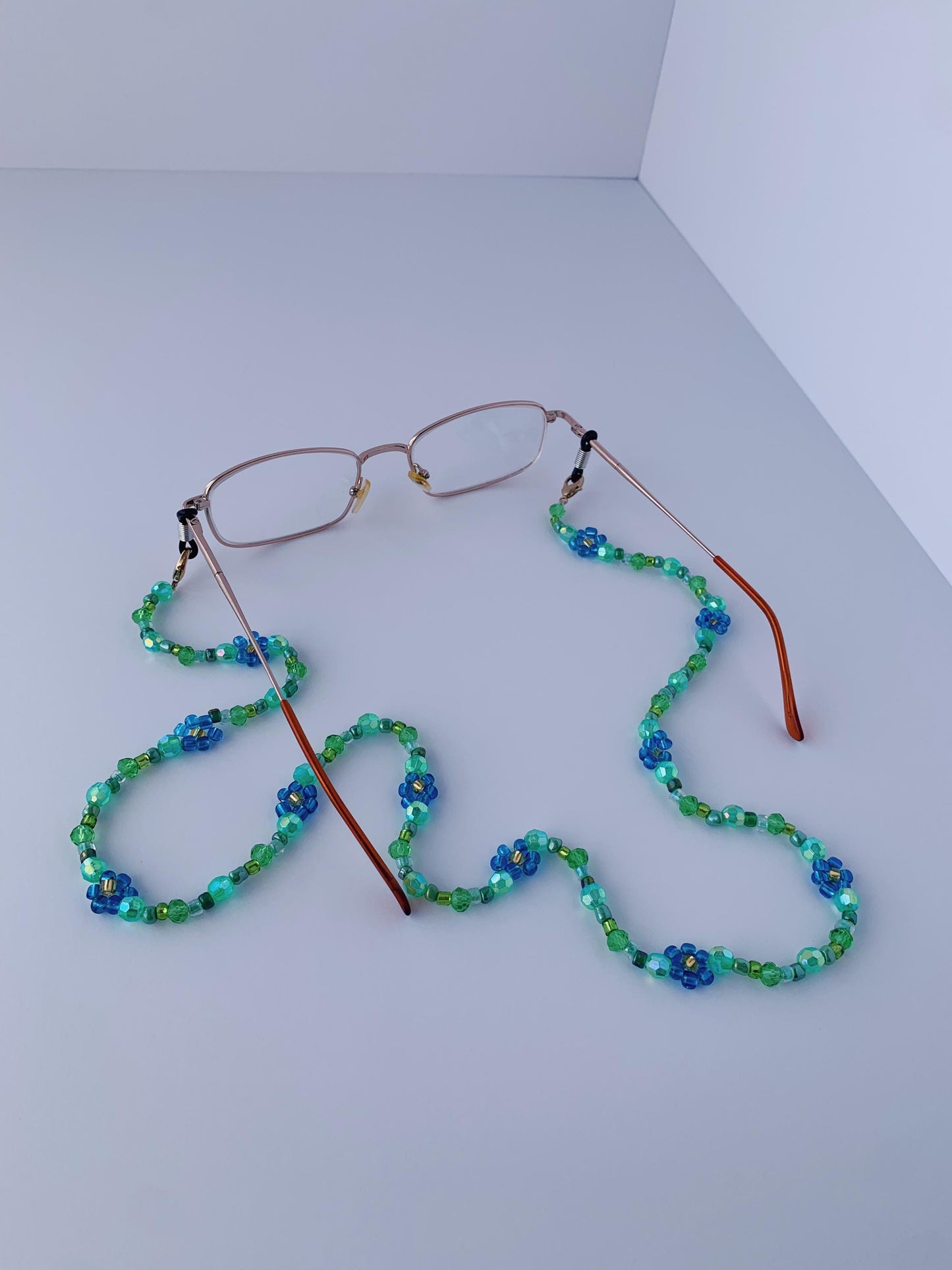 Blue Flower Eyeglasses Chain